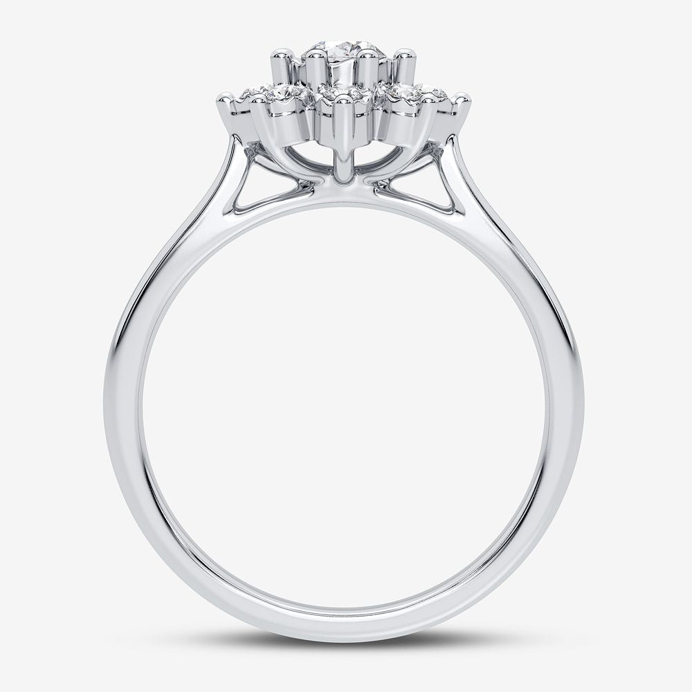 10K 0.10CT Diamond Ring