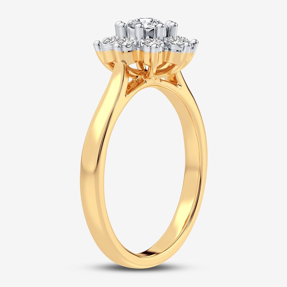 10K 0.10CT Diamond Ring