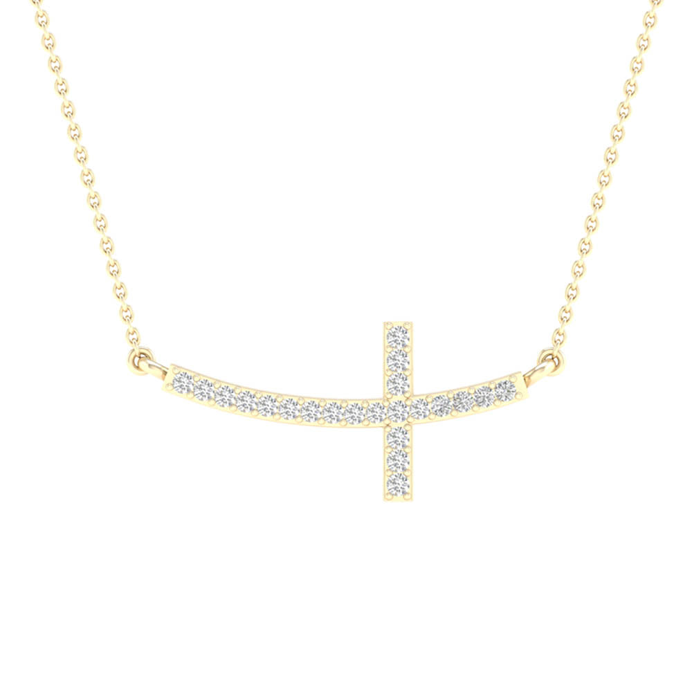 10K 0.06CT Diamond Neckalce