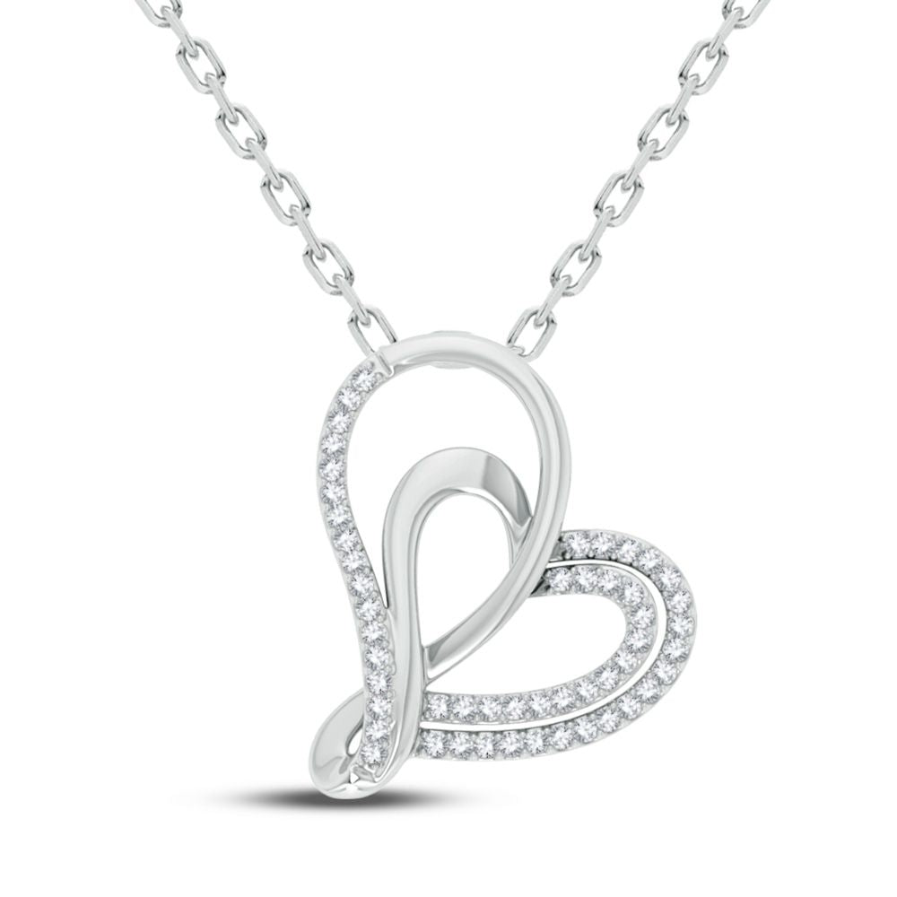 14K 0.15CT Diamond Pendant