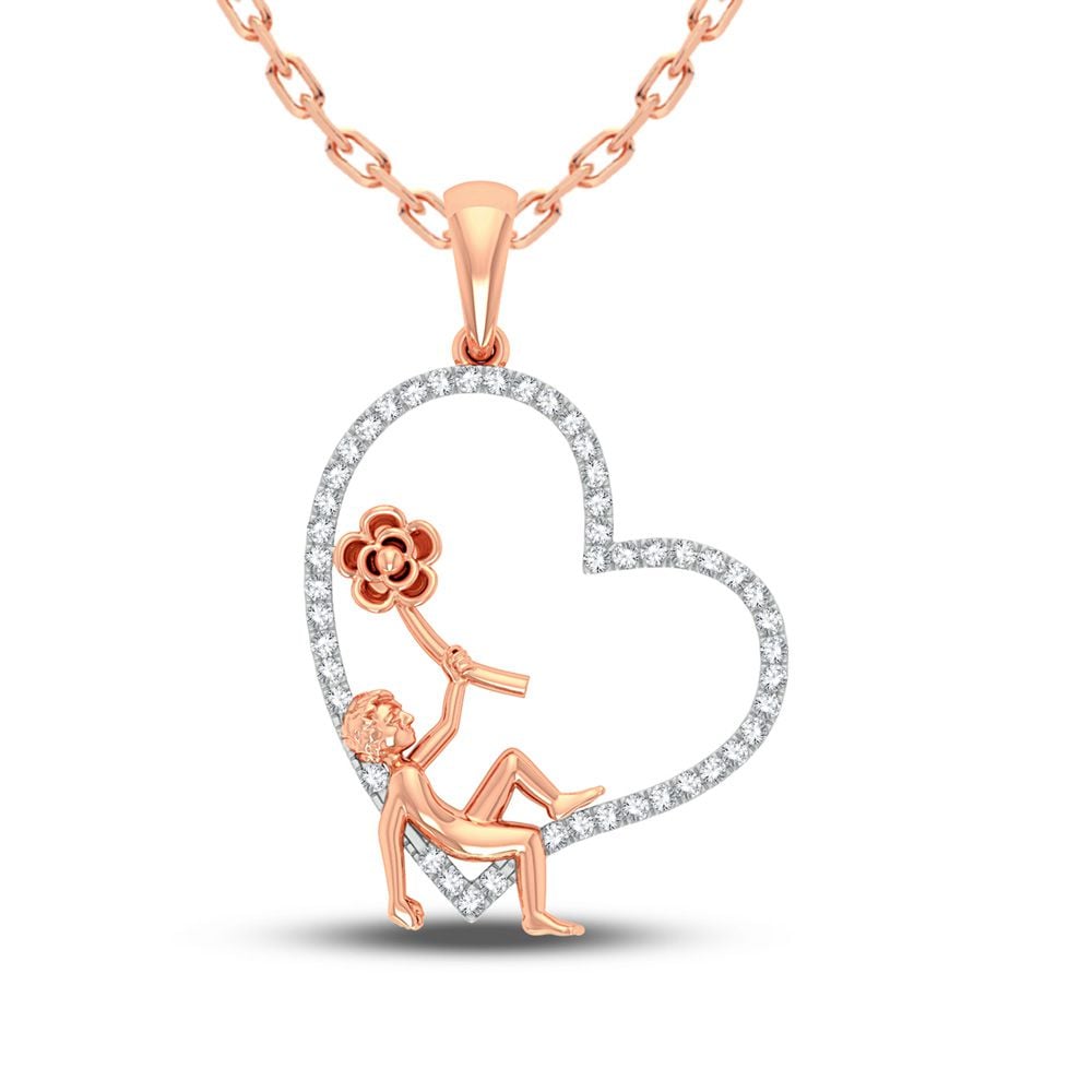 10K 0.20CT Diamond Pendant