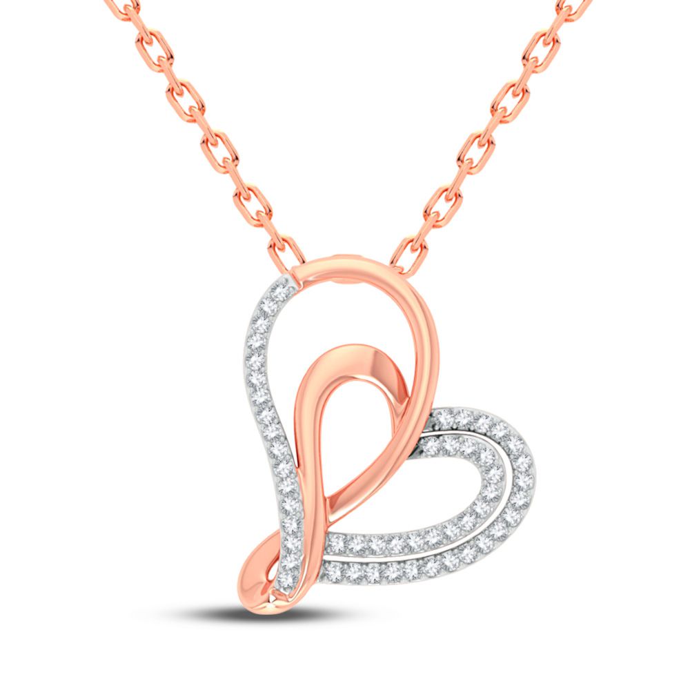 14K 0.15CT Diamond Pendant