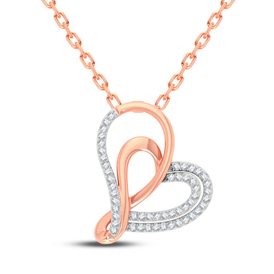 14K 0.15CT Diamond Pendant