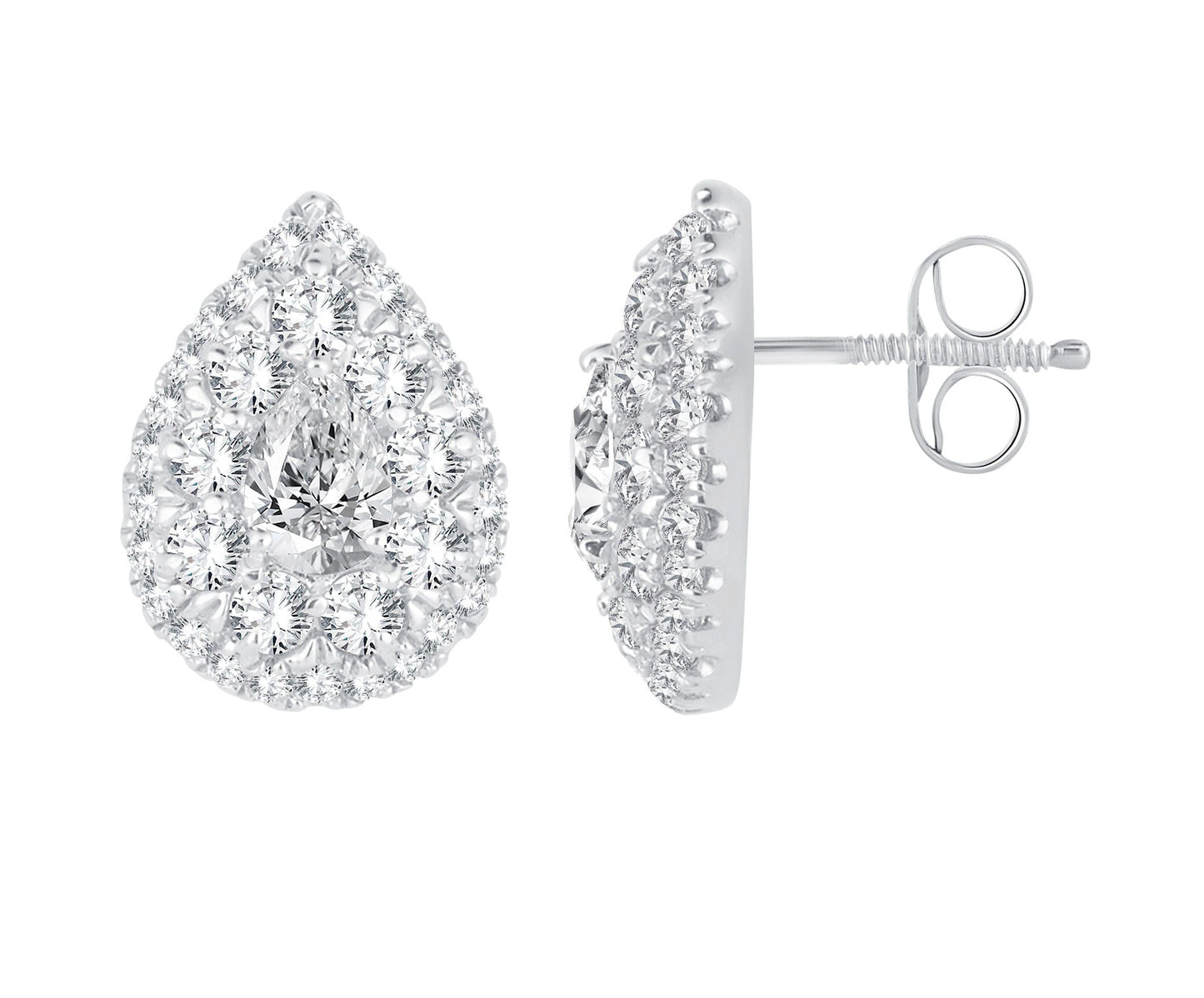 14K 0.79CT Diamond Earring
