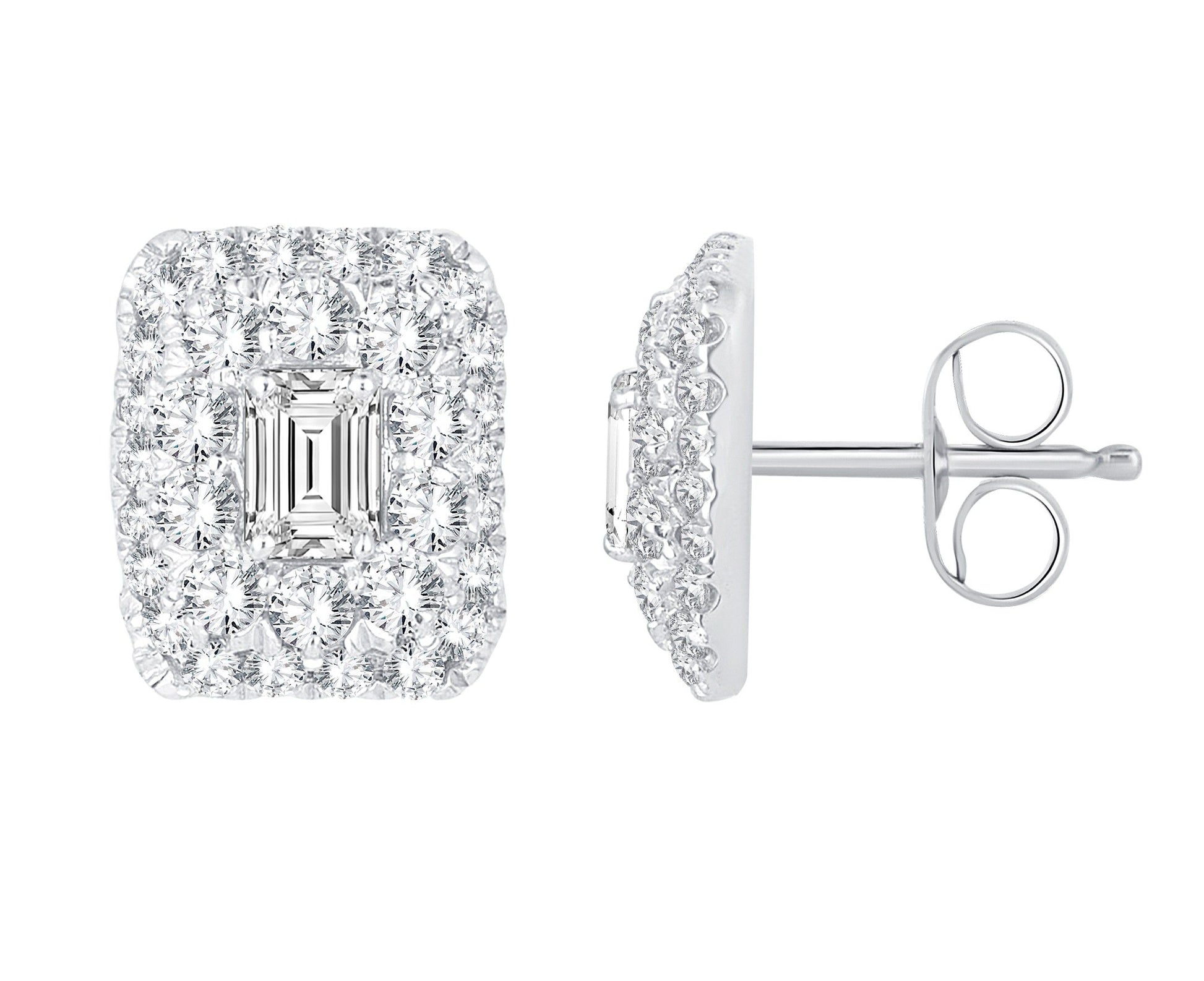 14K 0.79CT Diamond Earring