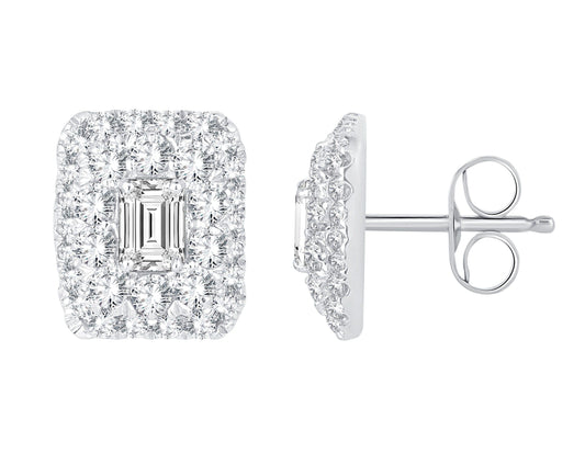 14K 0.79CT Diamond Earring