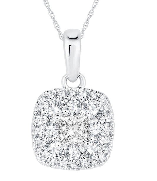 14K 0.50CT Diamond Pendants