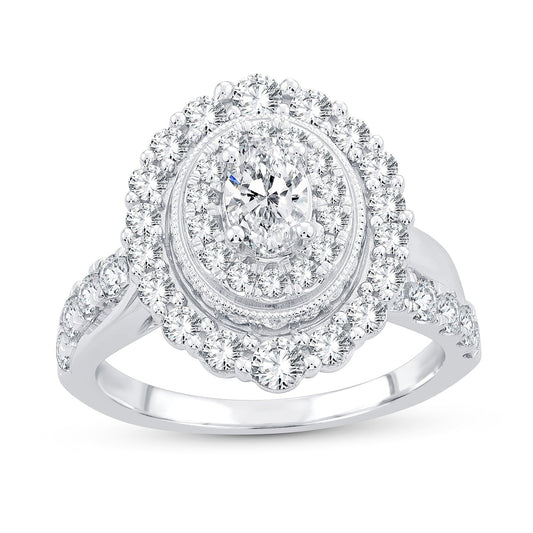 14K 1.50CT Fancy Cut Diamond Ring