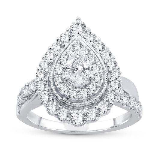14K 1.48CT Fancy Cut Diamond Ring