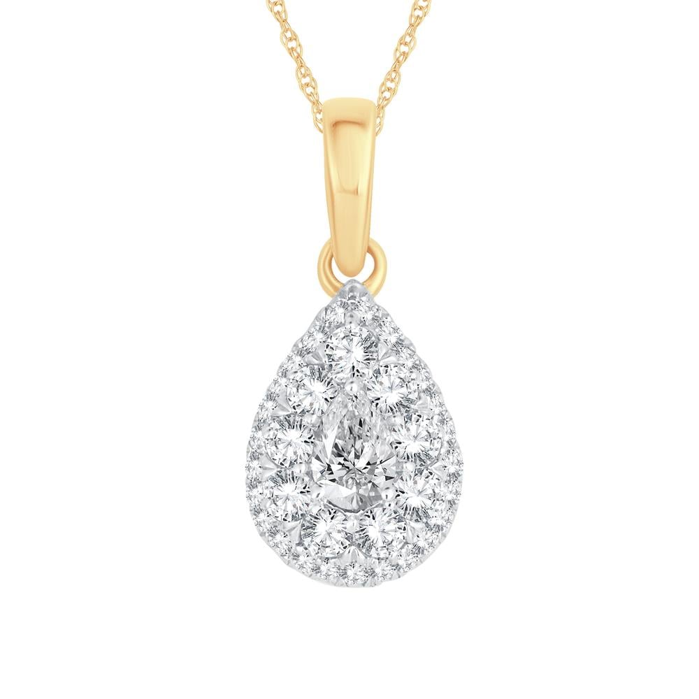 14K 0.50CT Diamond Pendants