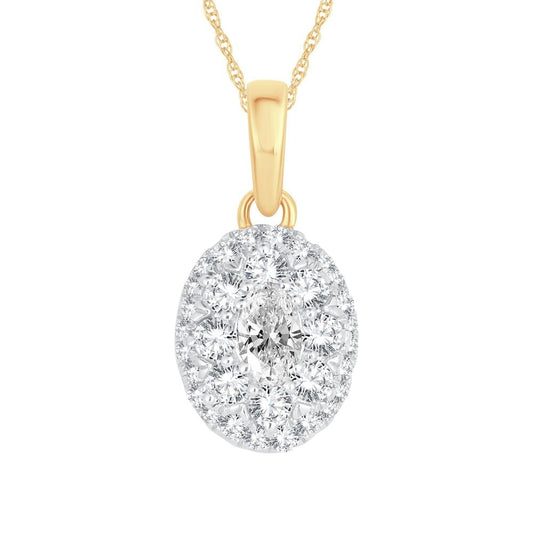 14K 0.50CT Diamond Pendants