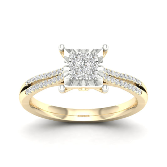 10K 0.25CT Diamond Ring