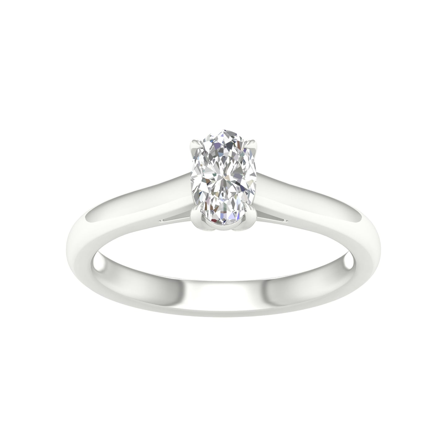 14K 0.50CT Certified Lab Grown Diamond Ring ( Igi Certified )