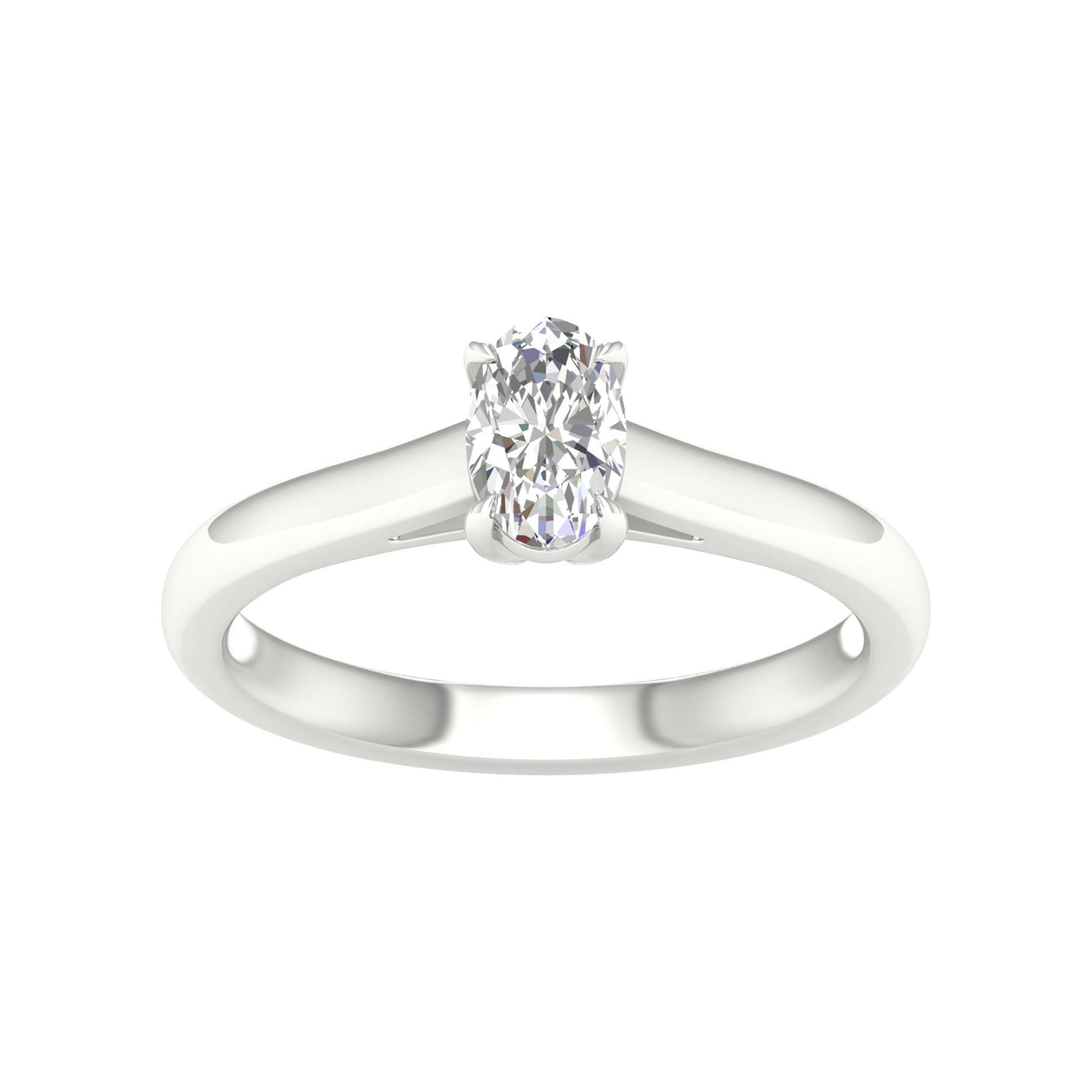 14K 0.50CT Certified Lab Grown Diamond Ring ( Igi Certified )