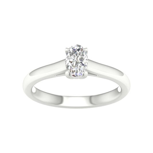 14K 0.50CT Certified Lab Grown Diamond Ring ( Igi Certified )