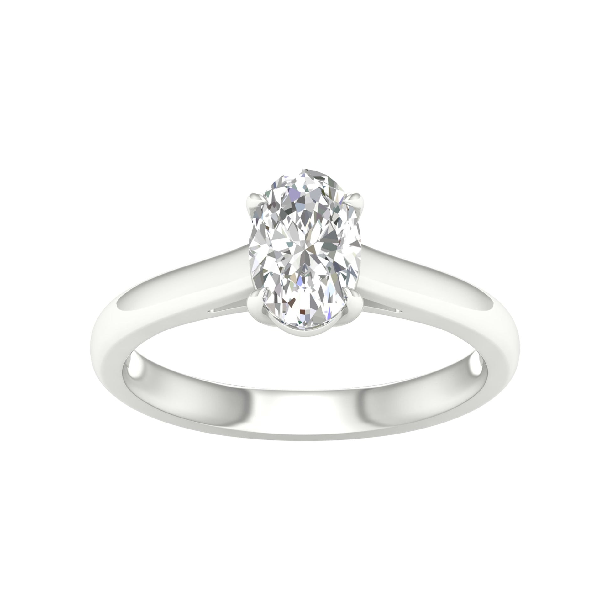 14K 1.00CT Certified Lab Grown Diamond Ring ( Igi Certified )