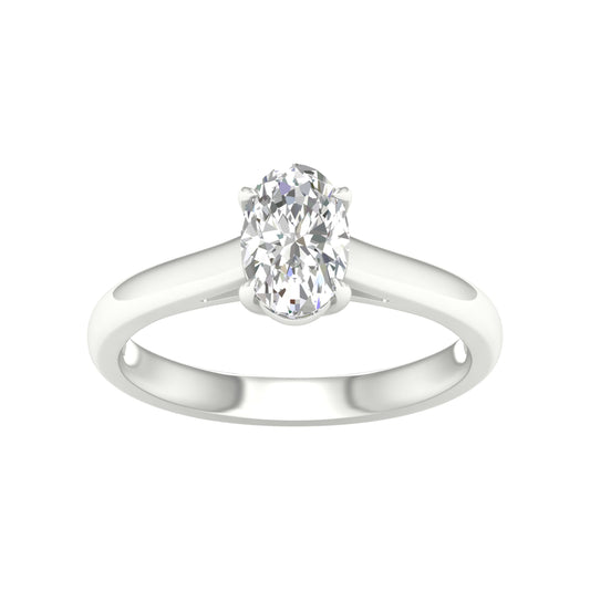 14K 1.00CT Certified Lab Grown Diamond Ring ( Igi Certified )