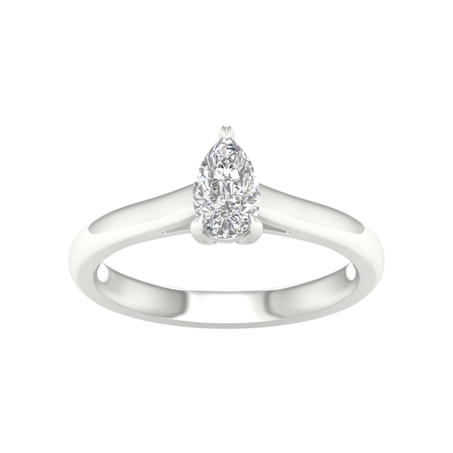 14K 0.50CT Certified Lab Grown Diamond Ring ( Igi Certified )