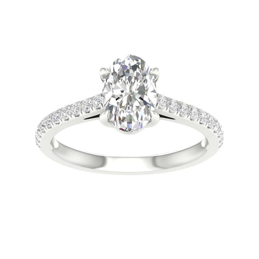 14K 1.25CT Certified Lab Grown Diamond Ring ( Igi Certified )