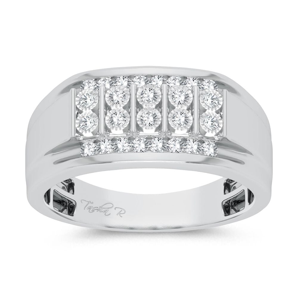 10K 0.25CT Diamond Mens Ring