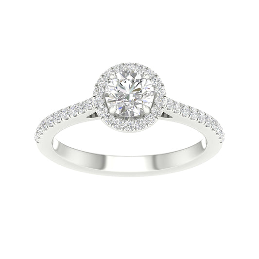 14K 1.00CT Certified Lab Grown Diamond Ring ( Igi Certified )