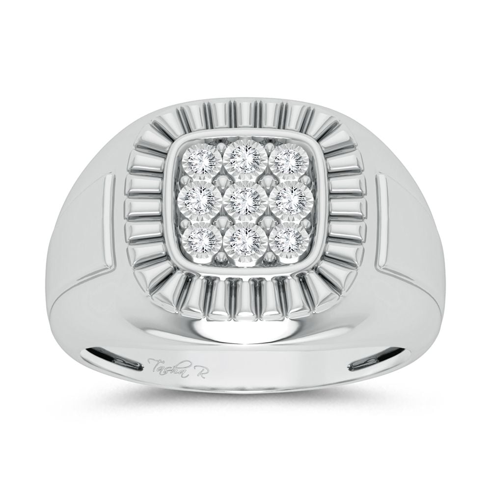 10K 0.20CT Diamond Mens Ring