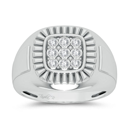 10K 0.20CT Diamond Mens Ring