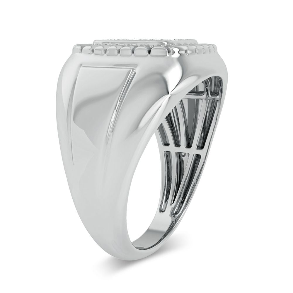 10K 0.20CT Diamond Mens Ring