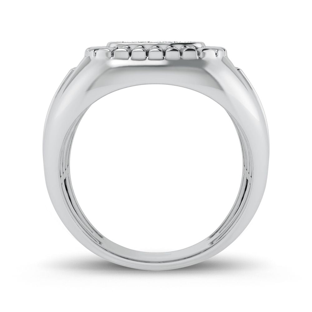 10K 0.20CT Diamond Mens Ring