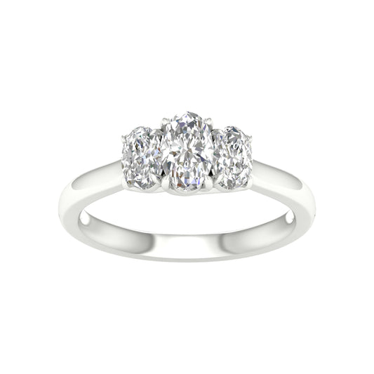 14K 1.00CT Certified Lab Grown Diamond Ring ( Igi Certified )
