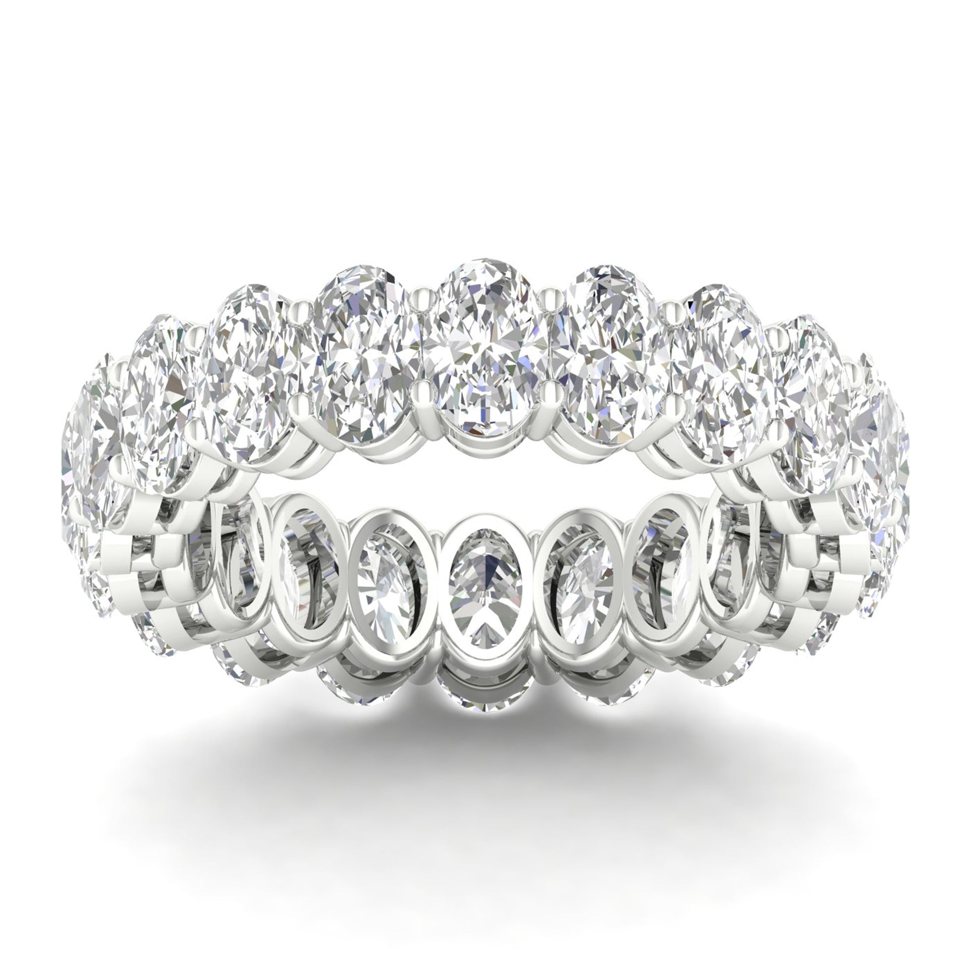 14K 5.00CT Certified Lab Grown Diamond Band ( Igi Certified )