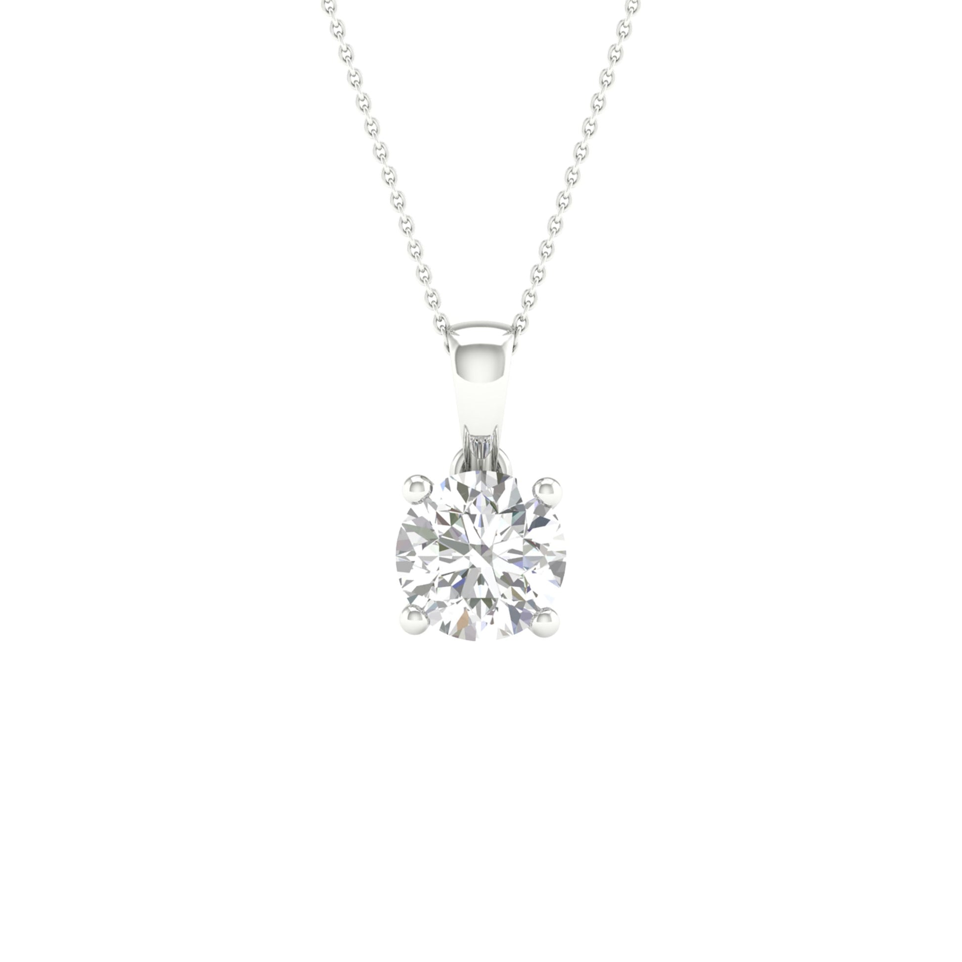 14K 0.50CT Certified Lab Grown Diamond Pendant