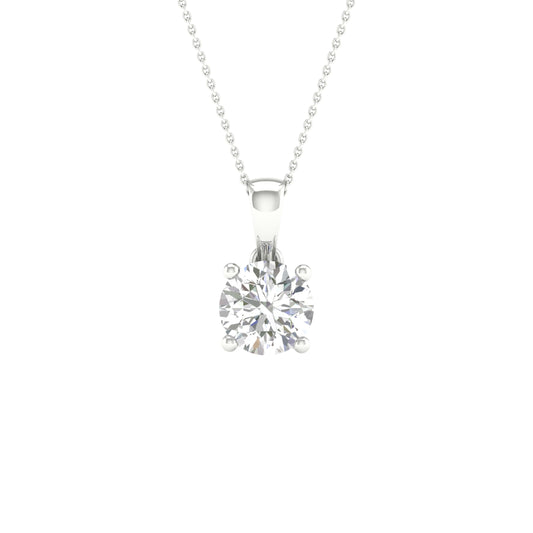 14K 0.50CT Certified Lab Grown Diamond Pendant