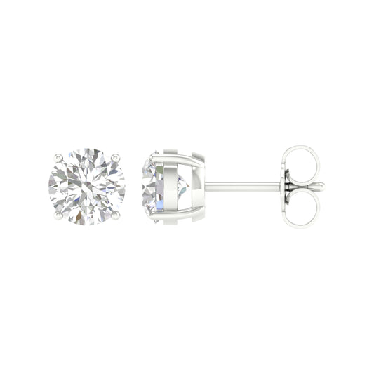 14K 2.00CT Certified Lab Grown Diamond Earrings ( Igi Certified )