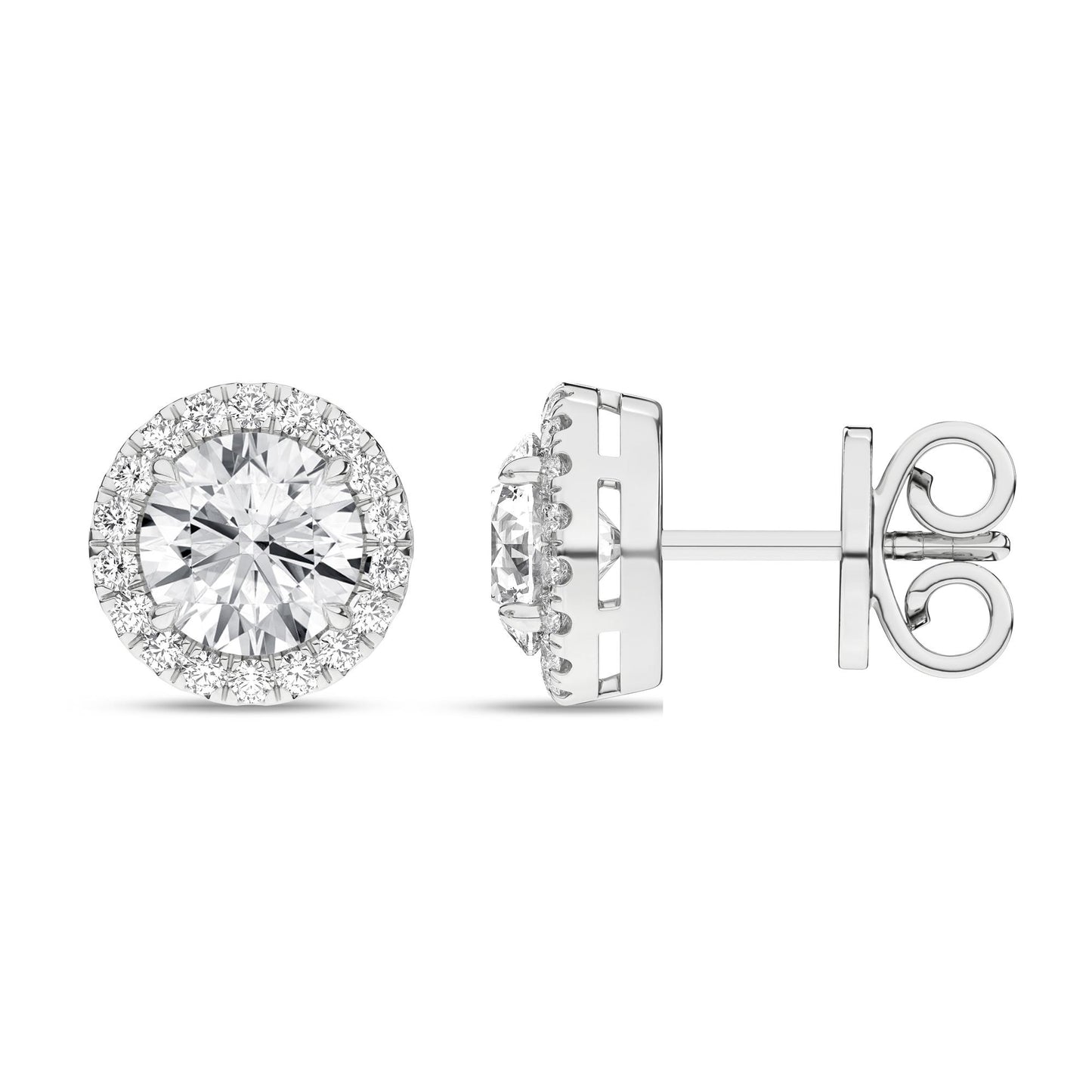 14K 2.25CT Certified Lab Grown Diamond Earrings