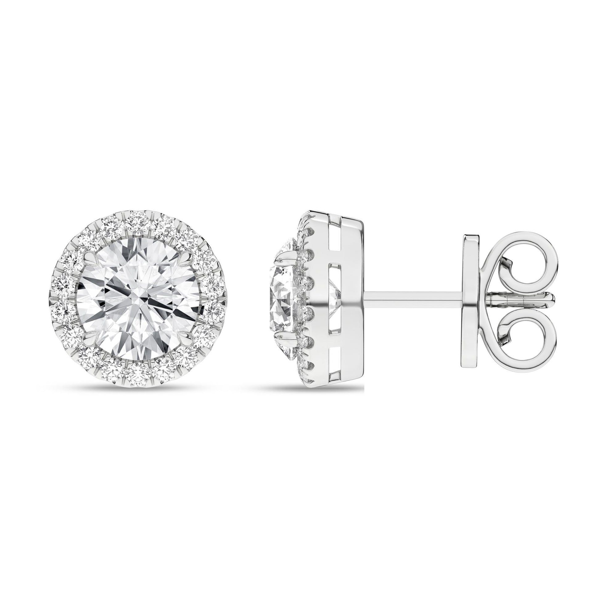 14K 2.25CT Certified Lab Grown Diamond Earrings
