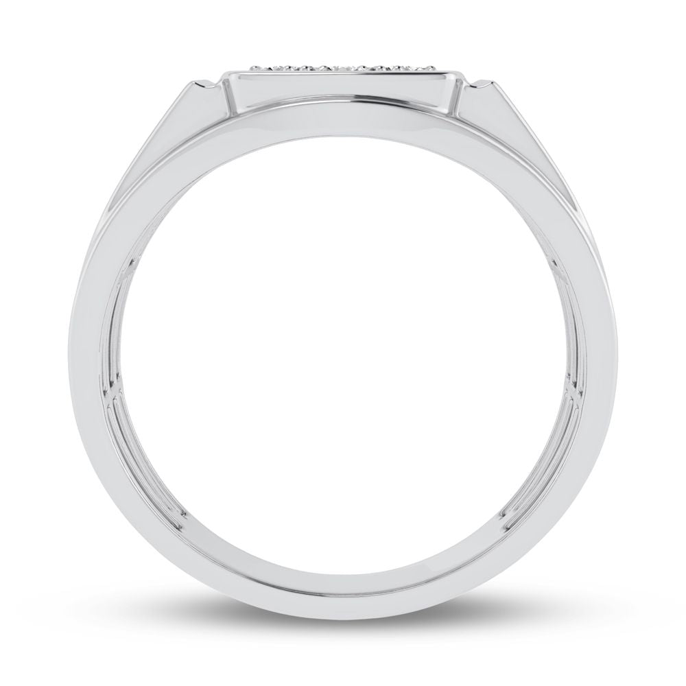 10K 0.13CT Diamond Mens Ring