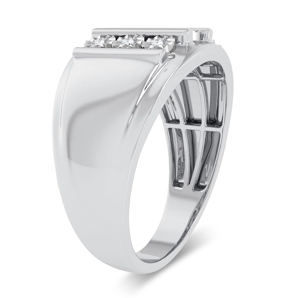 10K 0.20CT Diamond Mens Ring