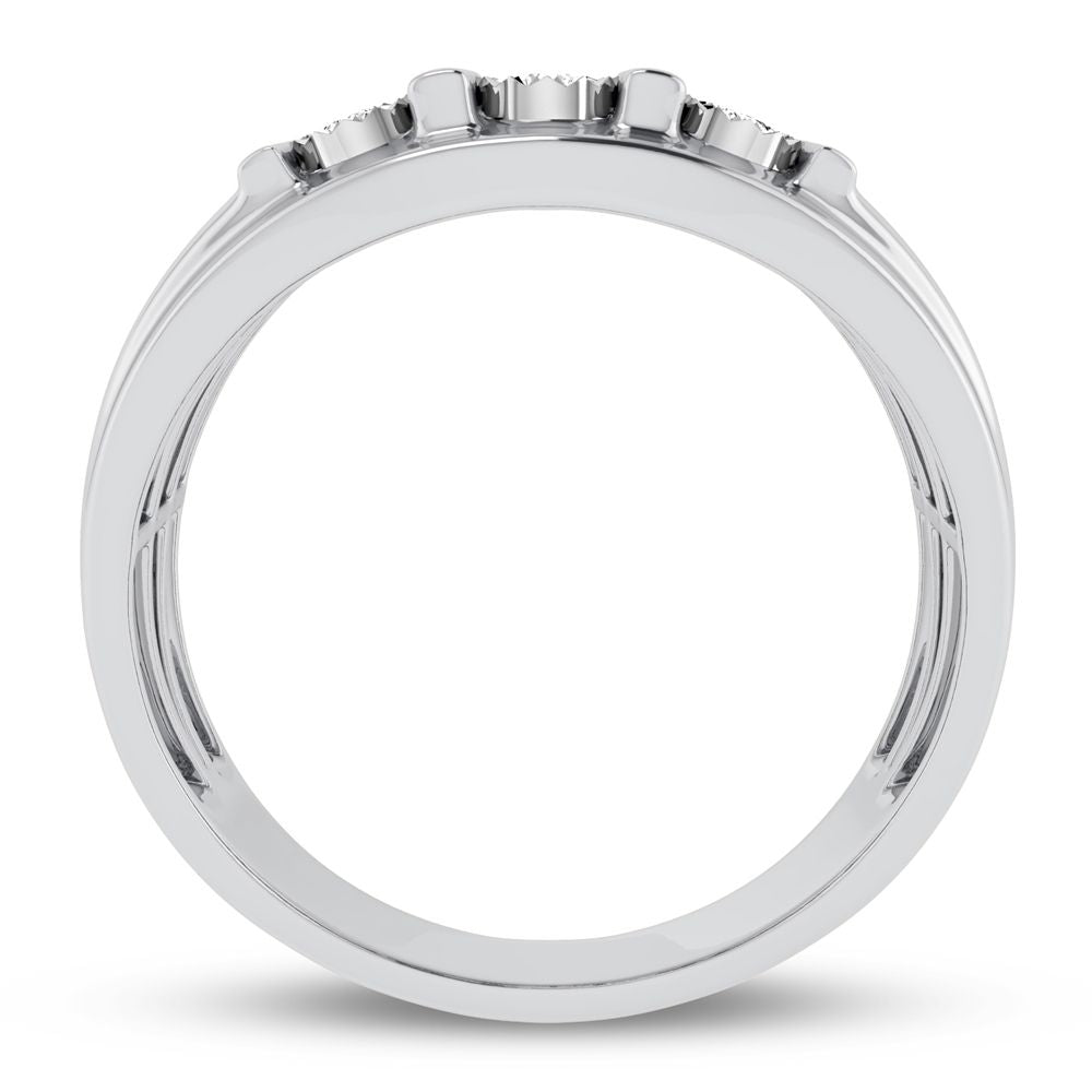 10K 0.20CT Diamond Mens Ring