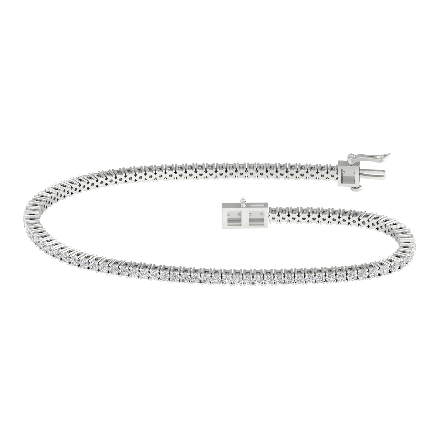 14K 1.00CT Certified Lab Grown Diamond Bracelet