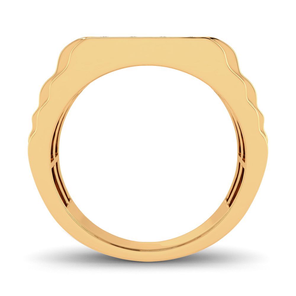 10K 0.16CT Diamond Mens Ring