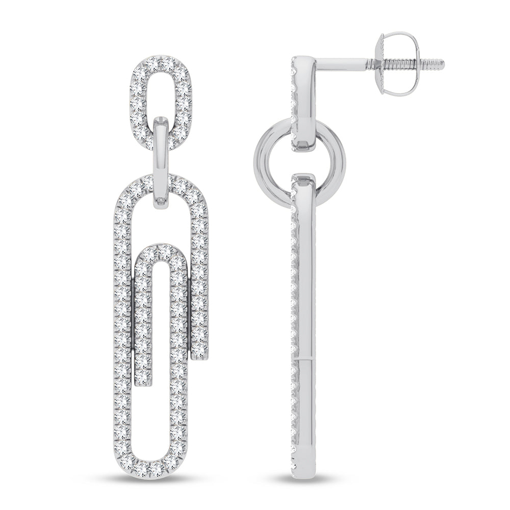 14K 0.33CT Diamond Earring