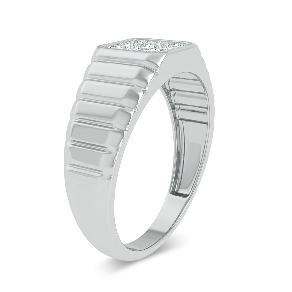 10K 0.15CT Diamond Mens Ring