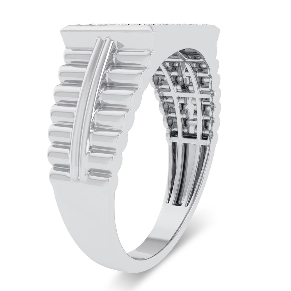10K 0.15CT Diamond Mens Ring