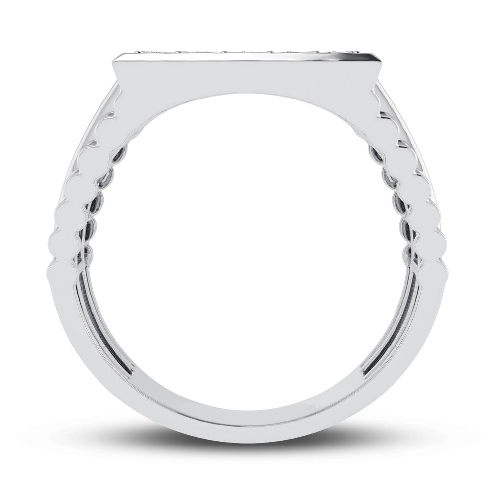 10K 0.15CT Diamond Mens Ring