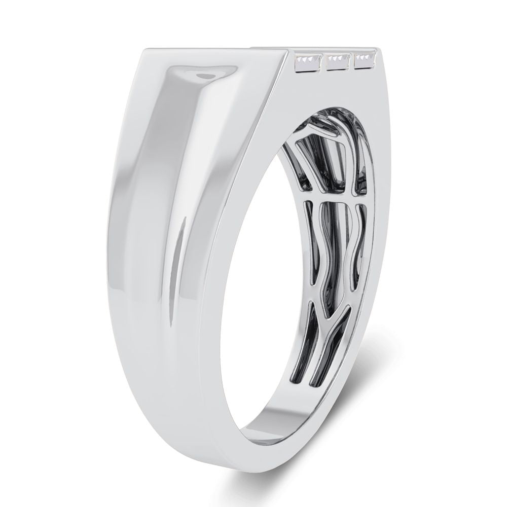 10K 0.15CT Diamond Mens Ring