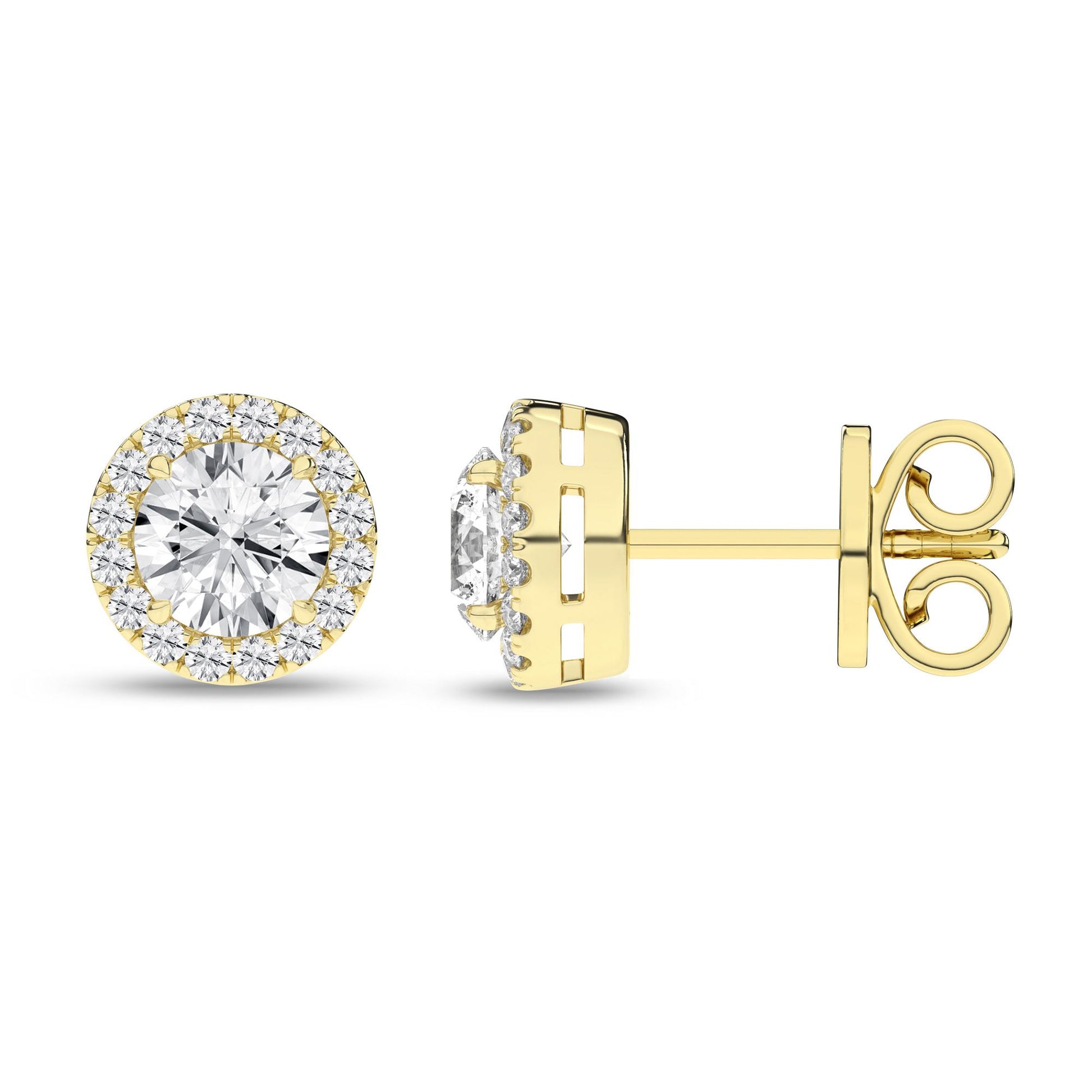 14K 2.25CT Certified Lab Grown Diamond Earrings