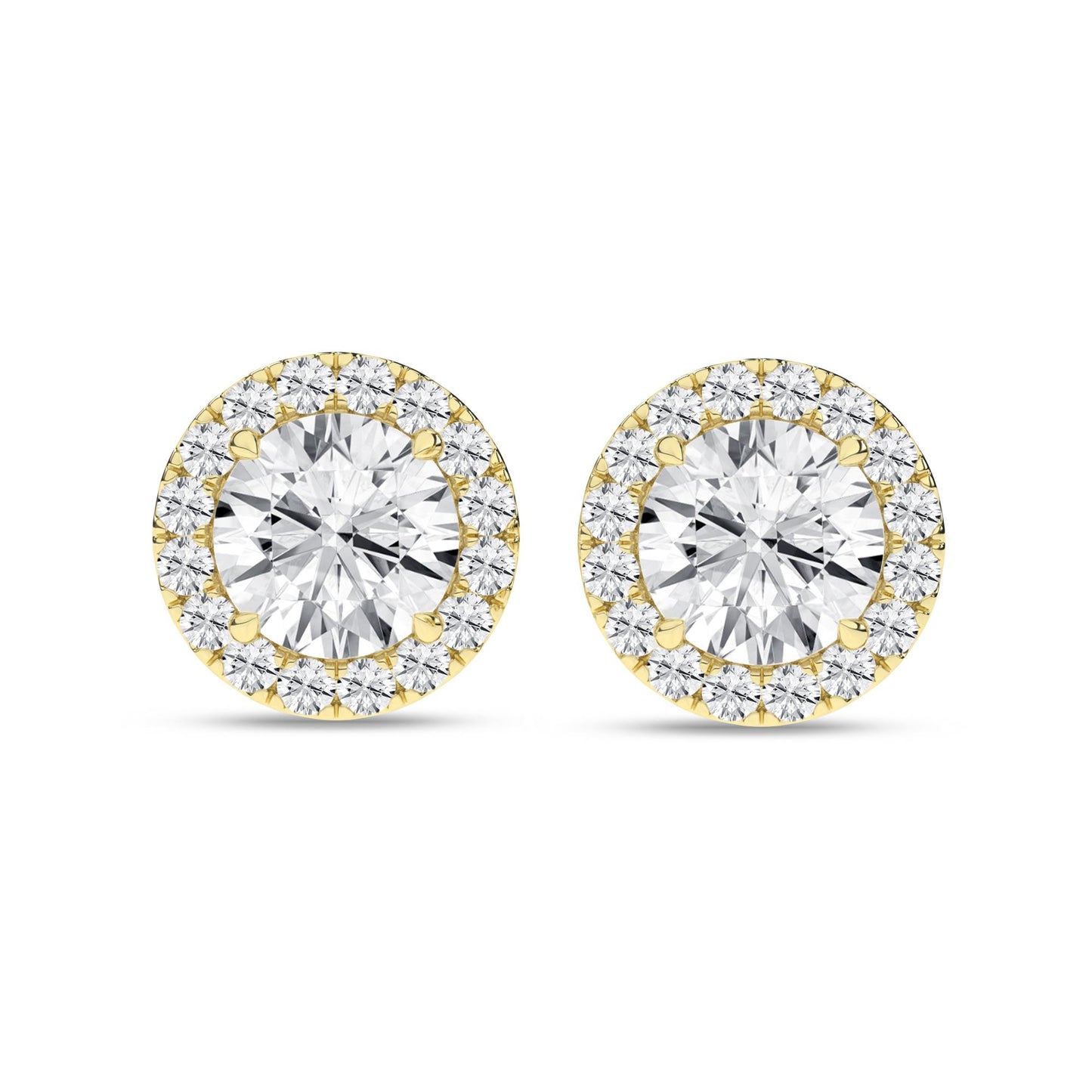 14K 2.25CT Certified Lab Grown Diamond Earrings