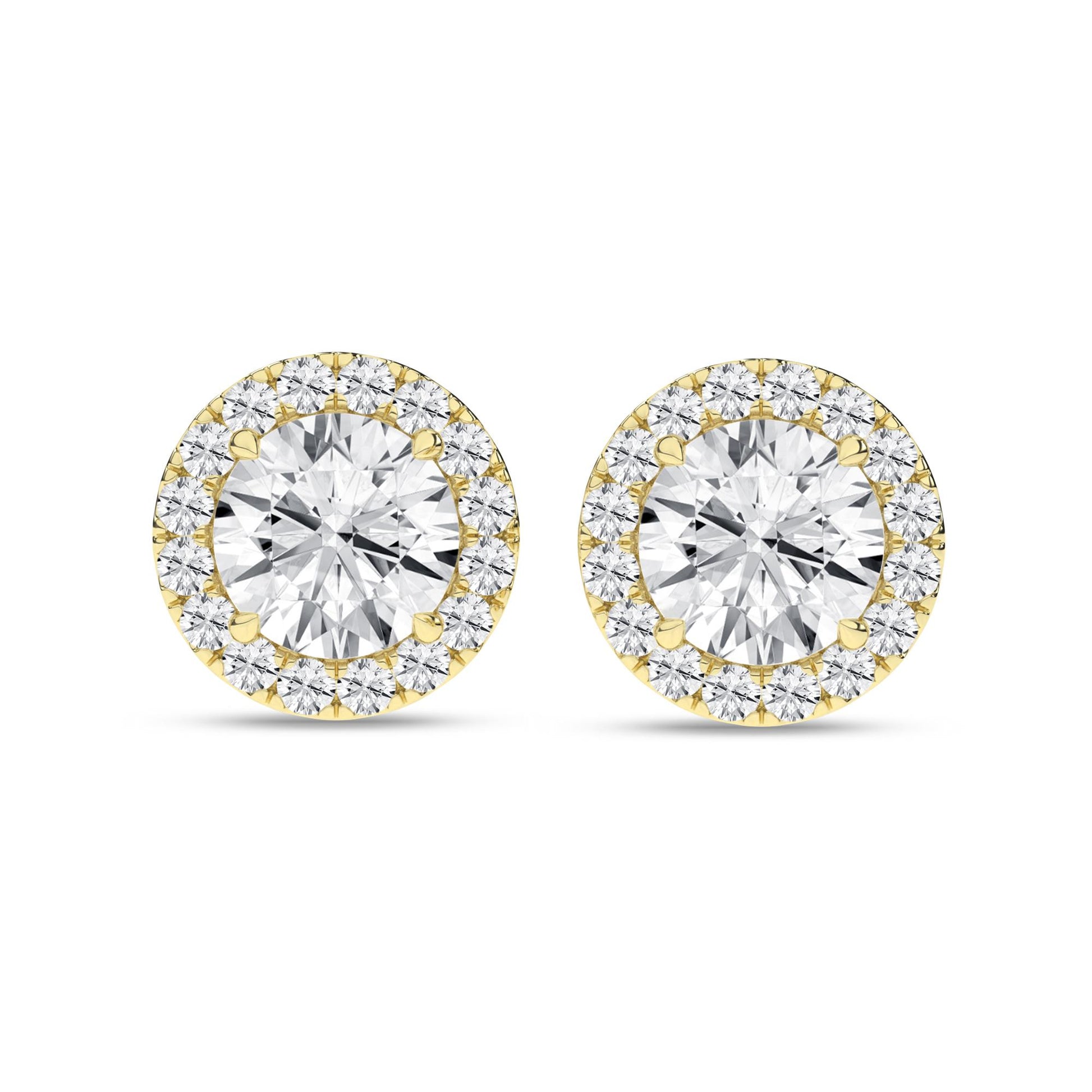 14K 2.25CT Certified Lab Grown Diamond Earrings