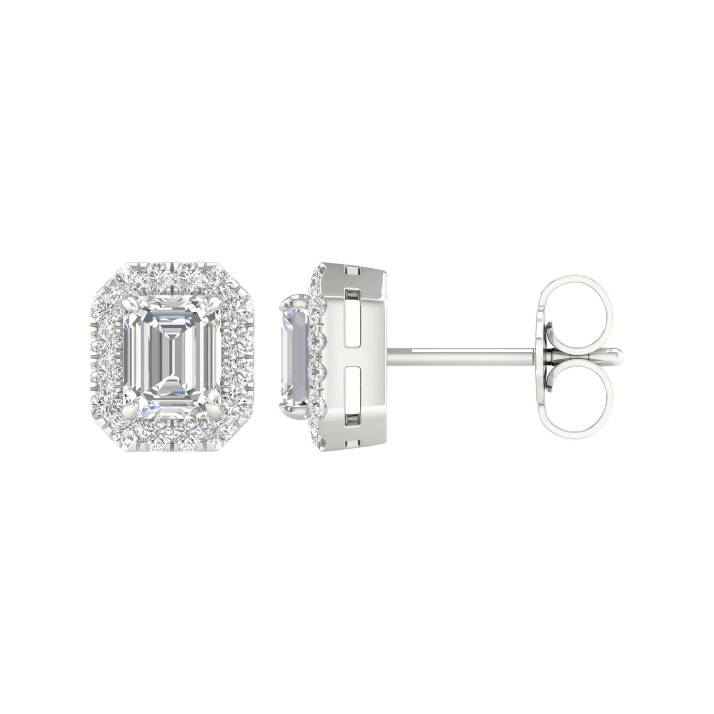 14K 1.15CT Certified Lab Grown Diamond Earrings ( Igi Certified )